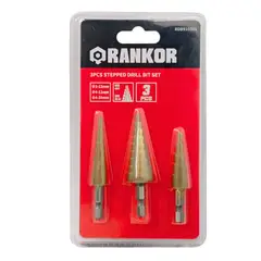 RANKOR - Juego de 3 brocas escalonadas