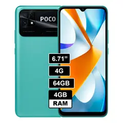 XIAOMI - Celular Poco C40 64 GB 4 GB RAM VERDE