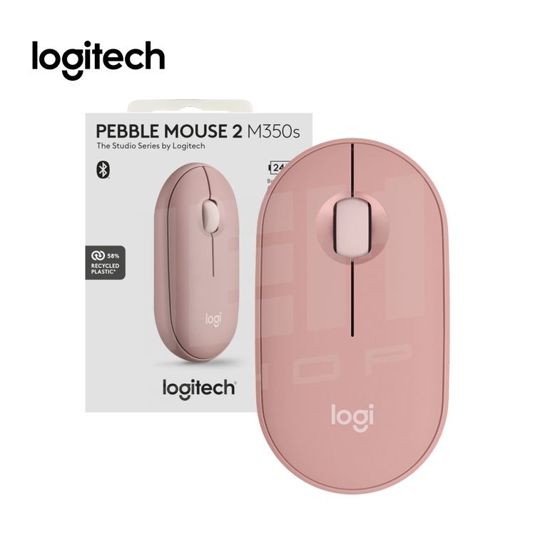Mouse Pebble 2 M350s Rosado- Bluetooth