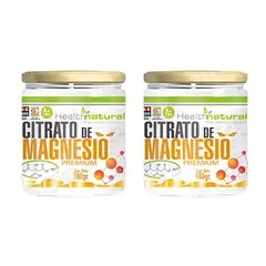 HEALTHNATURAL - PACK 2 CITRATO DE MAGNESIO PREMIUM 360GR