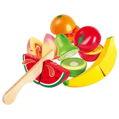HAPE - Set de frutas de madera para cortar 07 piezas Play Essentials