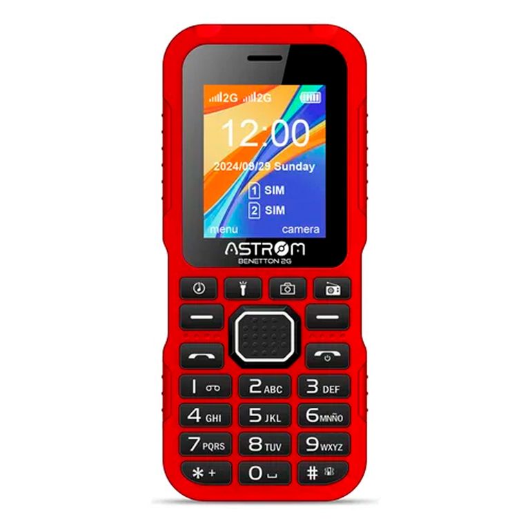 Celular Benetton 2G Con Linterna ROJO