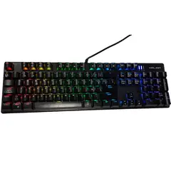 HALION - Teclado Gamer Mecánico Júpiter HA‑KG939 RGB Esp USB 104 Teclas
