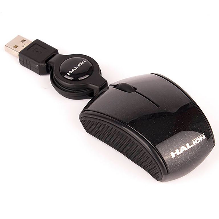 Mouse Avenger Ha480 Mini Óptico Retráctil Usb 1000dpi negro