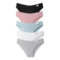 GIOIO - Bragas De Mujer Transpirables De Algodón Puro 5 Piezas