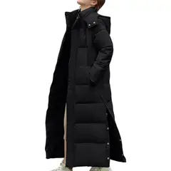 GIOIO - Chamarras Con Capucha De Moda Para Mujer Abrigo Largo Cálido