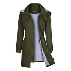 GIOIO - Chamarra Con Capucha Extraíble Abrigo De Mujer Impermeable