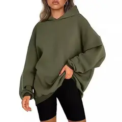 GIOIO - Buzo Mujer Amplio Extra Polar Capucha Urbana Sin Cremallera​