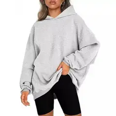 GIOIO - Buzo Mujer Amplio Extra Polar Capucha Urbana Sin Cremallera​