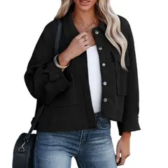 GIOIO - Cárdigan Mujer Cuadros Cruzados Oficina Elegante Abrochado Abierto​