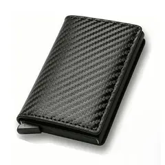 GIOIO - Cartera De Hombre Con Tarjetero De Aluminio Protección Rfid