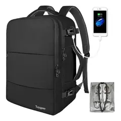 GIOIO - Mochila De Viaje Mujer Mochila Para Laptop Negro