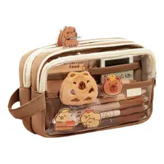 GIOIO - Estuche Aesthetic Lapicera Capibara Pencil Case Papeleria