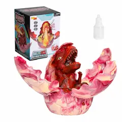 GENERICO - DINO HUEVO MORADO ELECTRÓNICO CON SONIDO BOTA HUMO LUCES REALISTA