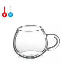 GENERICO - SET 4 TAZAS REDONDAS VIDRIO 300ML