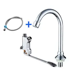 GENERICO - Grifería Caño Pedal Sanitario para Cocinas Baños Hospitales