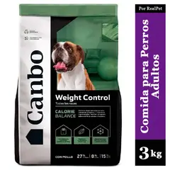 CANBO - Comida para Perro Adulto Balance Control de Peso 3 kg