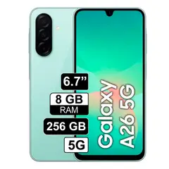 SAMSUNG - Celular Galaxy A26 5G 256GB - 8GB RAM VERDE