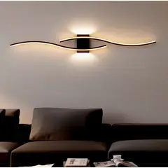 GENERICO - Aplique Lampara de Interior Black Led