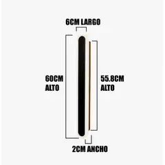 GENERICO - Aplique Lampara de Interior Black Led