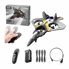 GENERICO - Juguete Avión Aerojet a Control Remoto Gris Con Luces