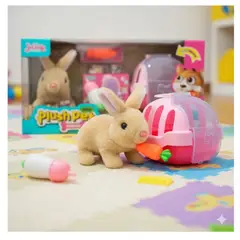 GENERICO - Conejo Marrón Sonido y Maletín Transportador - Accesorios