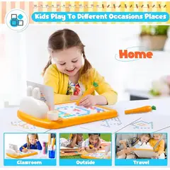 GENERICO - Juego magnético Montessori conejo Naranja