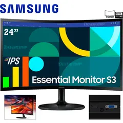 SAMSUNG - Monitor 24″ LS24D360GALXPE Full HD VA 100Hz