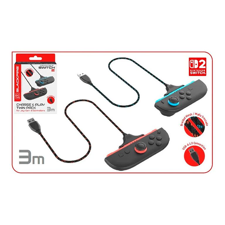 Pack doble de carga y juega para Joycon 2 Switch 2