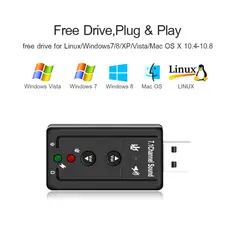 GENERICO - ADAPTADOR USB AUDIO 7.1