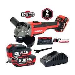 RANKOR - Amoladora Inalámbrica 5 20V 2BAT X 4AH BRUSHLESS