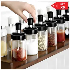 GENERICO - Set x 5 Condimenteros Especieros de Cucharita