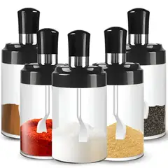 GENERICO - Set x 5 CONDIMENTEROS CON CUCHARA