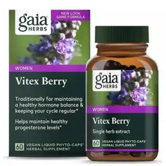 GAIA - Vitex Berry Regulador de hormonas Chaste Tree 60 Cap - Herbs
