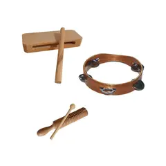 GENERICO - Set de Instrumentos de Percusión En Madera