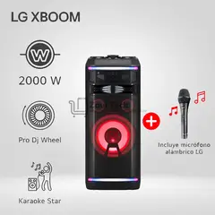 LG - Torre de sonido XBOOM OK99M 2000W Bluetooth Karaoke Star