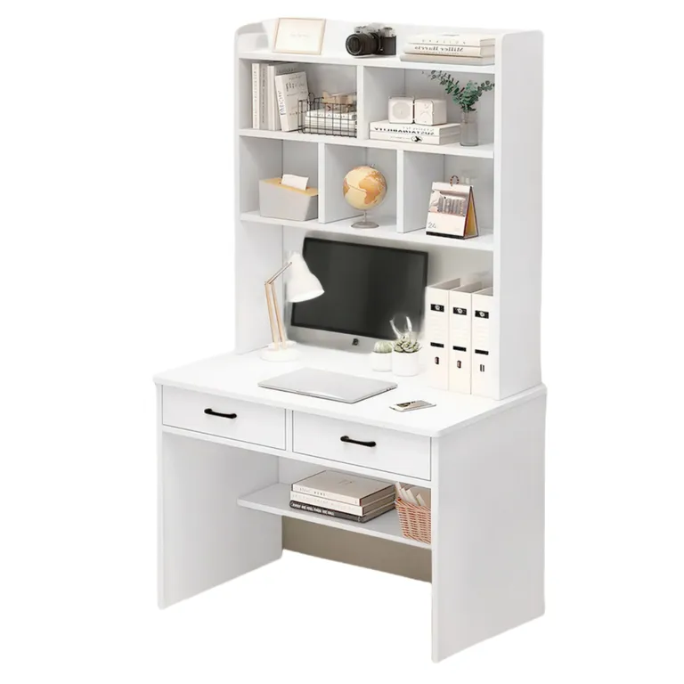 Escritorio Con Estanteria Biblioteca 80180 Cm Cajón Oficina