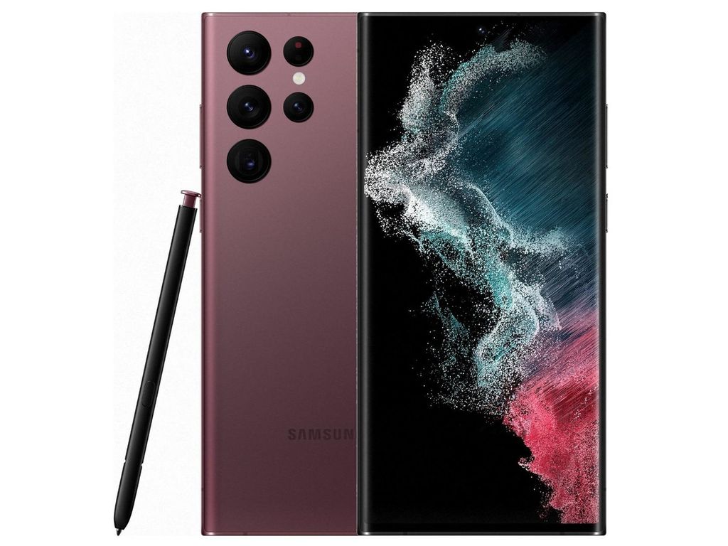 Galaxy S22 Ultra SM-S908U 5G 12+512GB Rojo vino Reacondicionado
