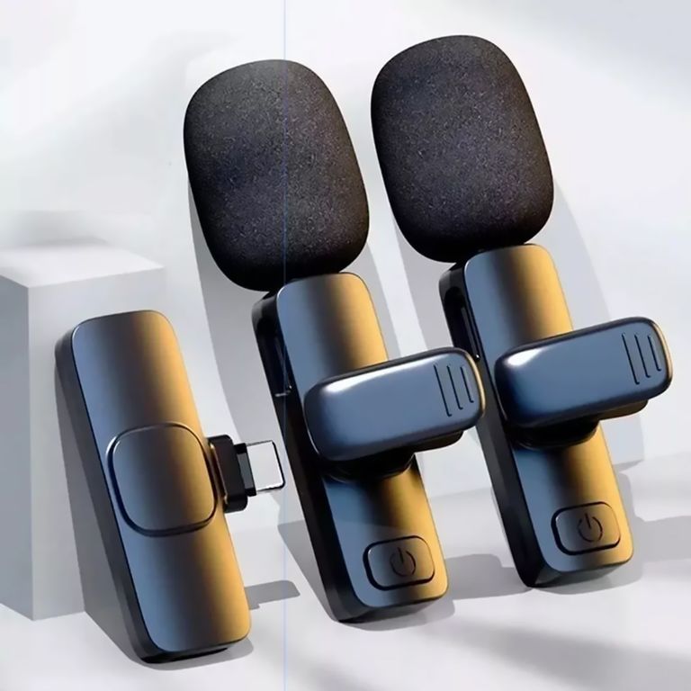 Micrófono Inalámbrico Solapero Doble Recargable Tipo C K9