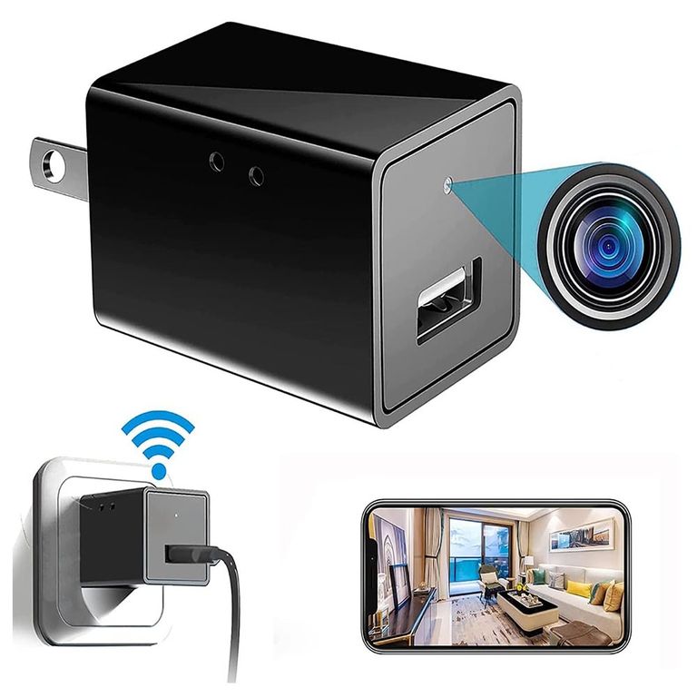 Cámara Espía Usb Cargador Wifi Fullhd Tiempo Real