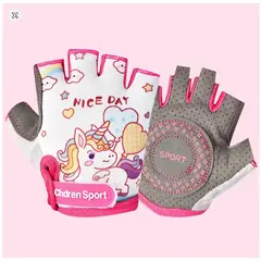 GENERICO - GUANTES DE CICLISMO PARA NIÑAS A PRUEBA DE GOLPES NIÑA TALLA M