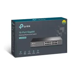 TP LINK - SWITCH TP-LINK TL-SG1016D 16 PUERTOS GIGABIT METAL