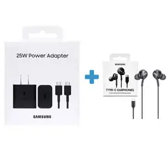 SAMSUNG - Audífonos AKG Tipo C + Cargador 25W para S21 FE Original