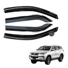 GENERICO - Correlluvias Premiun Negro Gloss Fortuner 2012-2015