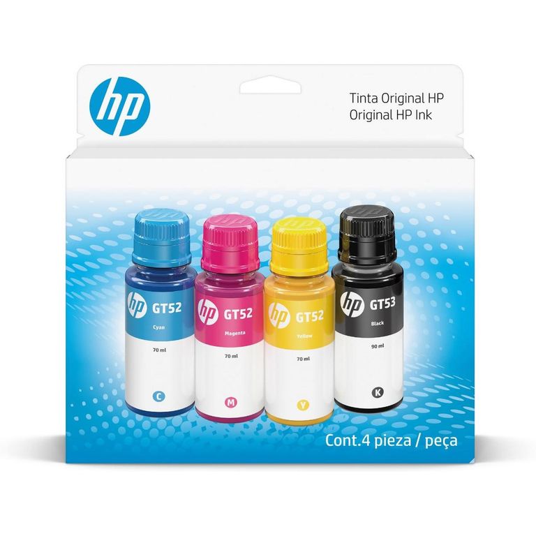 Pack de 4 botellas de tinta GT53/GT52