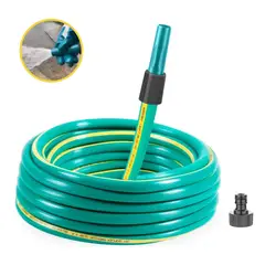 TOTAL TOOLS - Manguera de riego, lavado de autos 10m con pistola alta presión