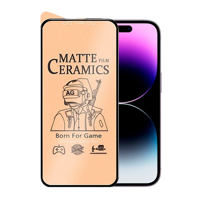 Mica para iPhone 15 Protector de Cerámica Mate
