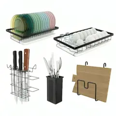 GENERICO - Rack de cocina Escurridor 2 niveles para vajilla y platos