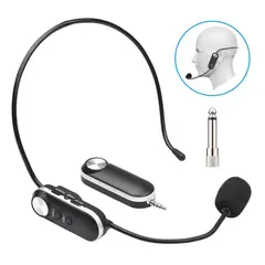 OEM - Micrófono Inalámbrico UHF de vincha para cámaras, celulares y equipos