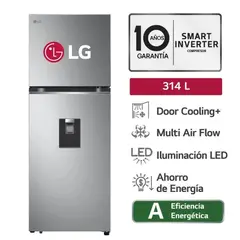 LG - REFRIGERADORA 314L GT31WPP PLATEADO NO FROST